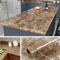 Livelynine 24 x 197 Inch Brown Countertop Contact