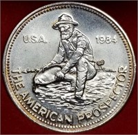 1984 Engelhard 1oz .999 Silver American Prospector