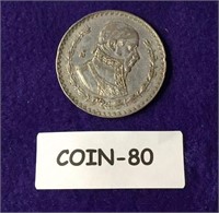 1964 PESO MEXICAN SILVER SEE PHOTOGRAPHS