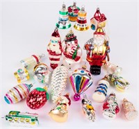Vintage Glass Holiday Christmas Ornaments