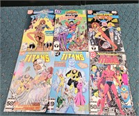 Lot of 6 Comic Books Tales of the Teen Titans