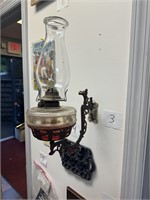 Antique Hanging Oil Lamp