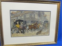 Carriage Scene Georges Busson