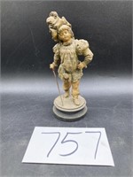 Vintage Cast Metal Statue