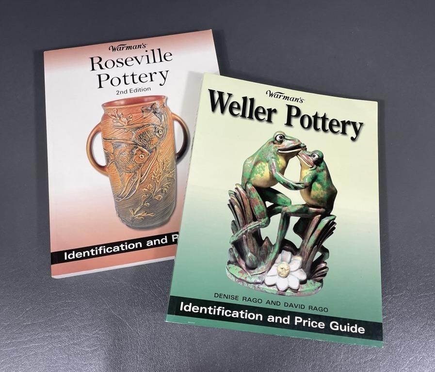 Warman's Roseville & Weller Pottery Books (2)