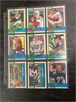 Topps football trading cards