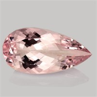 Natural Peach Pink Morganite 11.91x6 MM [Flawless-