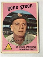 1959 TOPPS BASEBALL GENE GREEN CARD #37 ST. LOUIS