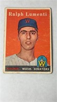Ralph Lumenti #369 Topps 1958 Baseball Card