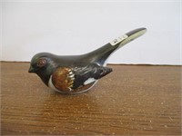 Signed Pottery Bird Figurine