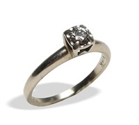 14K WG .25 Carat Diamond Solitaire