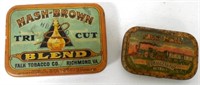 Lot of 2,Hash-Brown,Fast Mail Tobacco Tins