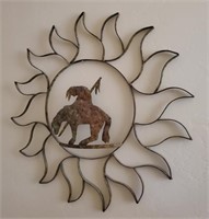 Metal End Of Trail Wall Decor