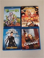 LOT OF 4 BLU-RAY MOVIES