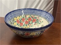 Handmade Artistic Ceramic 9" Pottery Bowl