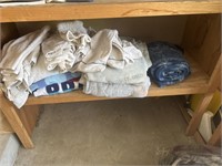 Shelf Lot Of Towels Rags
