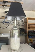 Glass Table Lamp 32inches Tall