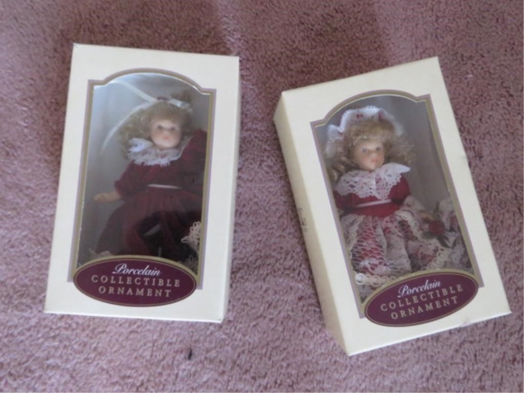 PORCELAIN COLLECTIBLE ORNAMENTS (2)