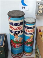 American Plastic Bricks Empty Containers
