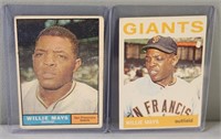 1961 & 1964 Topps Willie Mays Baseball Cards
