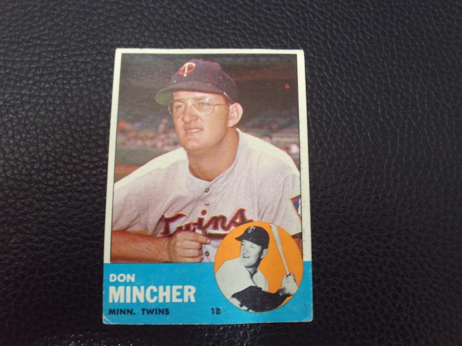 1963 TOPPS #269 DON MINCHER TWINS VINTAGE