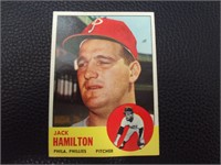 1963 TOPPS #132 JACK HAMITLON PHILLIES