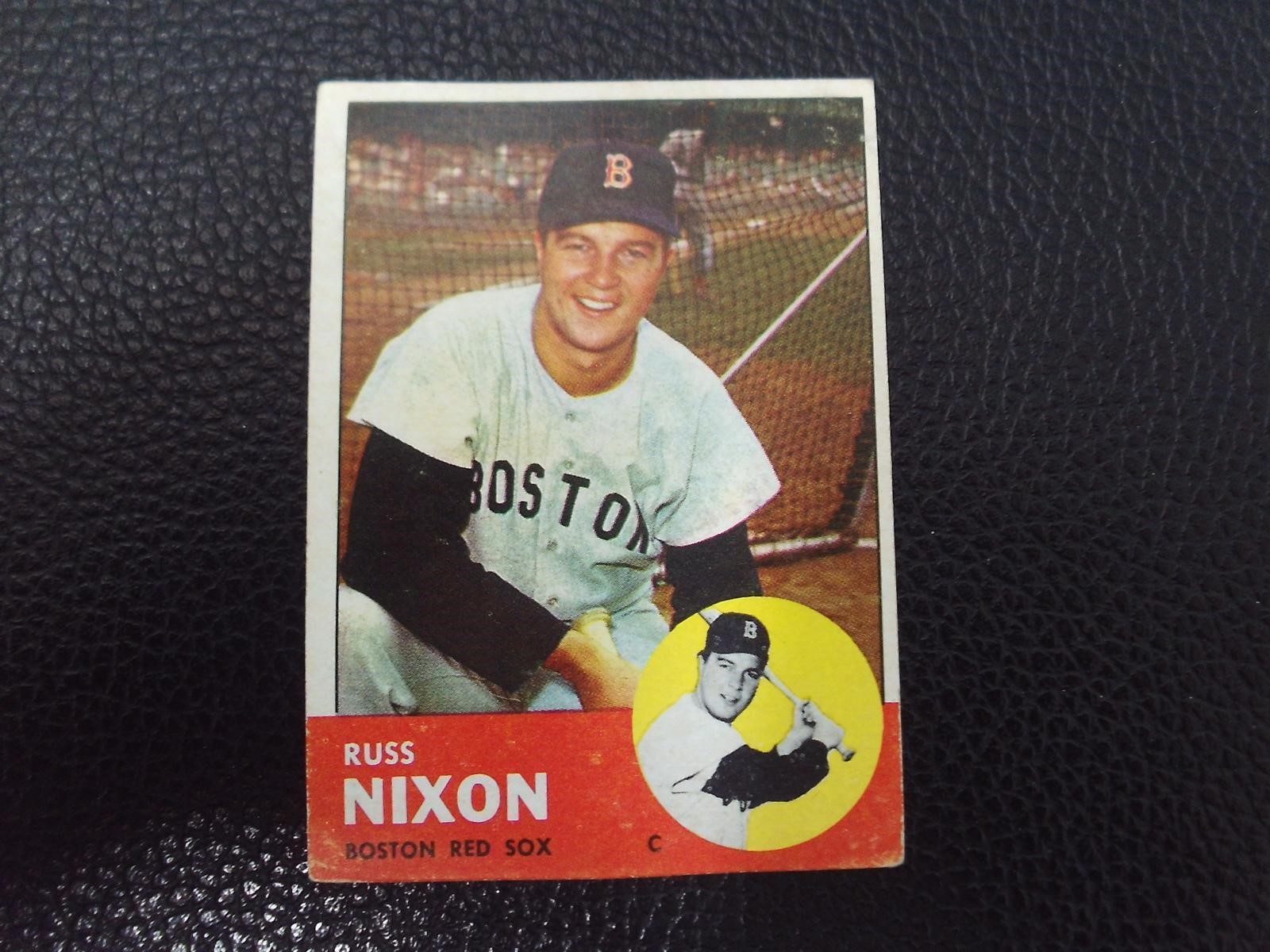 1963 TOPPS #168 RUSS NIXON BOSTON RED SOX