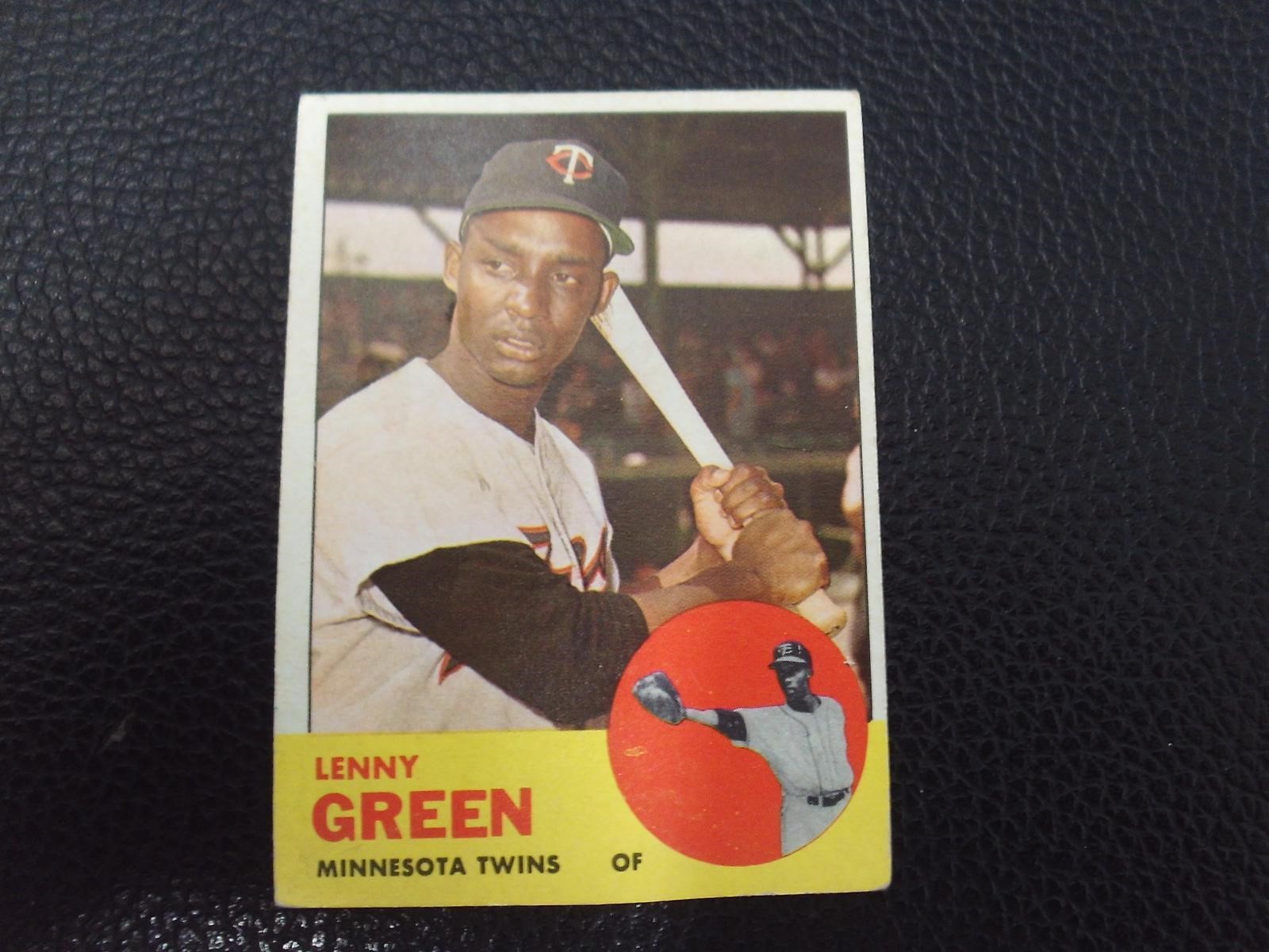 1963 TOPPS #198 LENNY GREEN TWINS VINTAGE