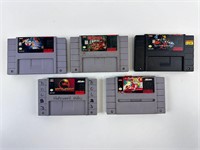 Super Nintendo SNES Games Cartridges