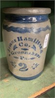 Vintage - Hamilton crock - 2 gallon