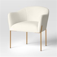 Gladden Rounded Back Anywhere Chair Cream Boucle