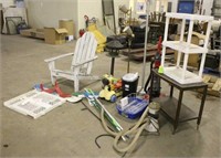 Adirondack Chair, Shelves, Brooms, Vacuum &