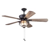 $38  Merrimack II 52-in Bronze LED Ceiling Fan