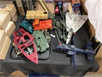 Military Ships, Planes, Truck Toys.