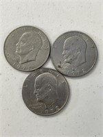 3- 1972 Ike Large Dollars