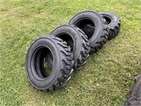 (4) New 10x16.5 Skid steer Tires
