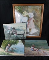 Boy & Girl Painting Prints