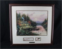 "The End of a Perfect Day" Thomas Kinkade Framed