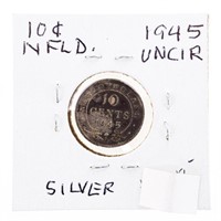 NFLD.  1945 UNC 10 cents