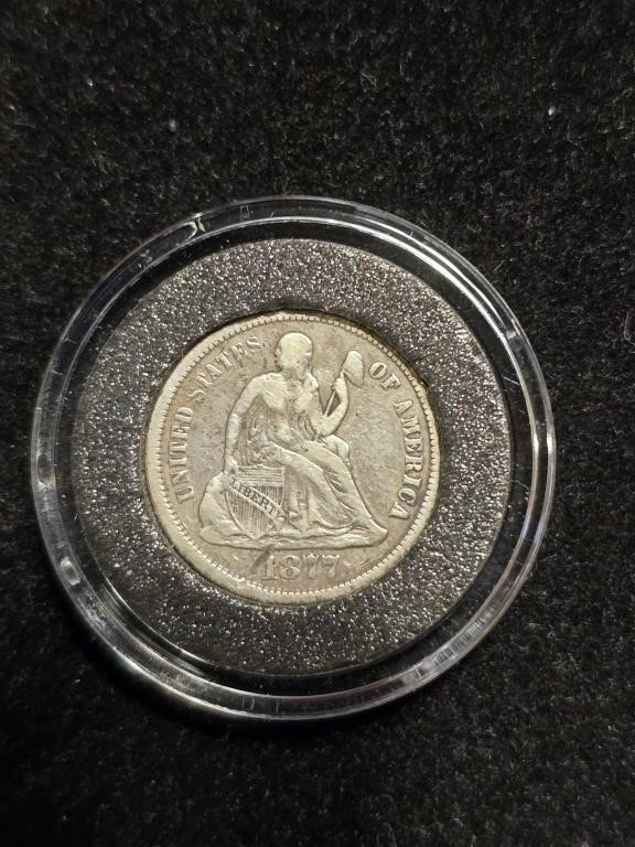 1877 Liberty Seated Dime