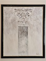 Signed & Framed Artwork of Classical Arch