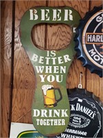 12 in beer display beer opener