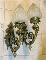 Exceptional French Bronze D'Ore Wall Sconces.