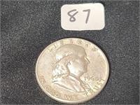 1960 Franklin half dollar silver