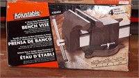 New 4-inch adjustable bench vice