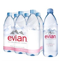 *evian Natural Spring Water(Pack of 6)
