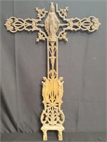 Ornate antique cast iron cross