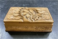 Carved Wood Dresser Box