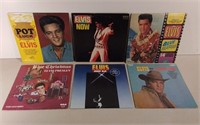 Six Elvis Presley LP Records