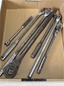 Assorted ratchets and breaker bars.
